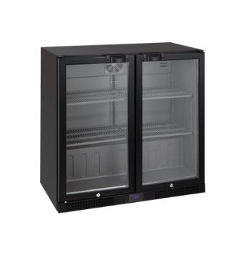 Arrière de bar avec 2 porte vitrée - 184 L - positive - Tefcold - DB202H