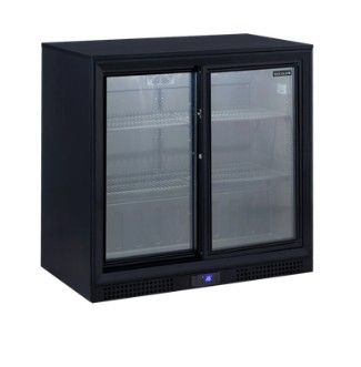 Arrière de bar avec 2 porte battantes vitrée - 187 L - positive - Tefcold - DB202S