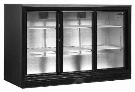 Arrière bar 3 portes vitrées coulissantes positif - Tefcold - DB301S-3