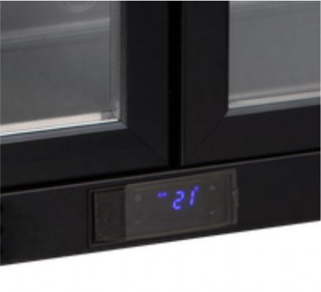 Arrière de bar avec 3 porte battantes vitrée - 288 L -  Tefcold - DB302S