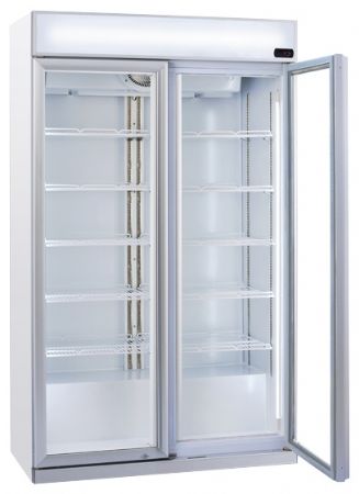 Armoire à boissons réfrigérée 2 portes vitrées blanche 805 L +1/+10°C - Coolhead - DC 1050C