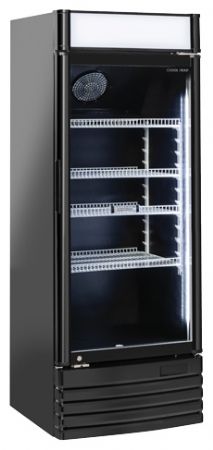Armoire à boissons réfrigérée 1 porte vitrée noire 300 L +1/+10°C - Coolhead - DC 328CB Armoire à boissons réfrigérée 1 porte vitrée noire 300 L +1/+10°C - Coolhead - DC 328CB