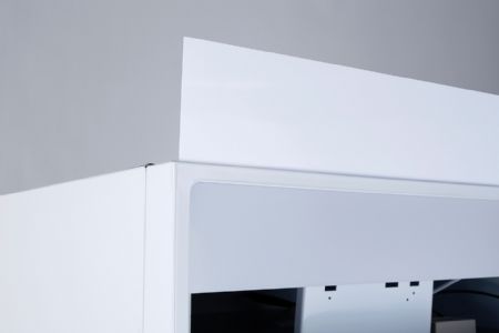 Vitrine réfrigérée à boissons blanche avec bandeau lumineux 1 porte vitrée 360 L +1/+10°C - Coolhead - DC 350CF