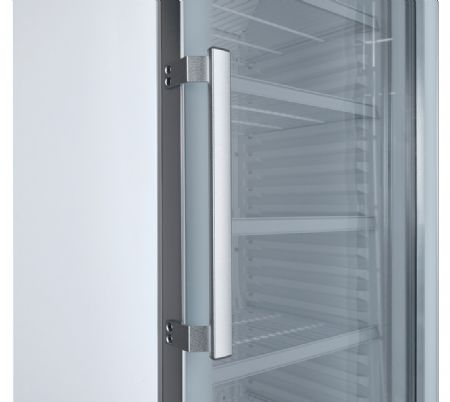 Vitrine réfrigérée à boissons blanche avec bandeau lumineux 1 porte vitrée 360 L +1/+10°C - Coolhead - DC 350CF