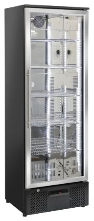 Armoire à boissons réfrigérée 1 porte vitrée noire 293 L +1/+10°C - Coolhead - DC 368 Armoire à boissons réfrigérée 1 porte vitrée noire 293 L +1/+10°C - Coolhead - DC 368