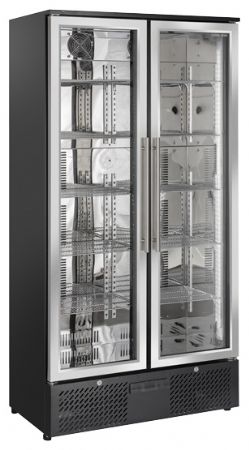 Armoire à boissons réfrigérée 2 portes vitrées noire 458 L +1/+10°C - Coolhead - DC 728 Armoire à boissons réfrigérée 2 portes vitrées noire 458 L +1/+10°C - Coolhead - DC 728