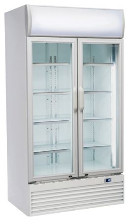 Armoire à boissons réfrigérée 2 portes vitrées blanche 800 L +1/+10°C - Coolhead - DC 800H