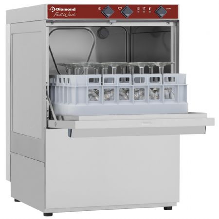 Lave-verres professionnel panier carré 350x350 mm - Diamond Promo - DC202/6