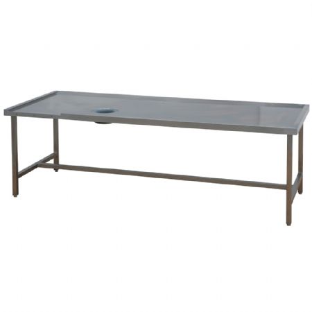 Coupe-légumes électrique professionnelle table de triage droite trou vide-ordures 2600x1050x850 mm - Diamond - DCP-26