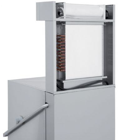 Lave-vaisselle professionnel à capot panier 600x500 mm avec pompe de vidange - Diamond - DCR49/6-RC