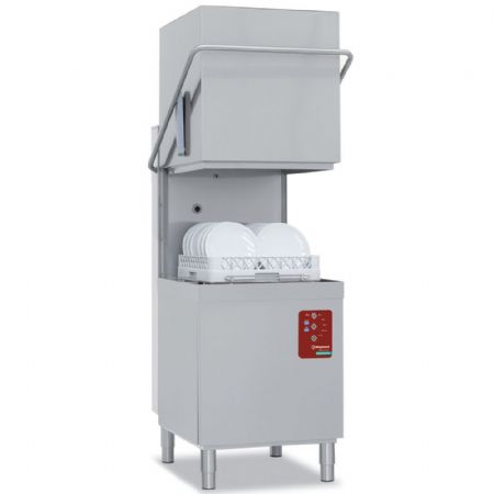 Lave-Vaisselle à Capot panier 500x500 mm Full Hygiène avec pompe de vidange - Diamond Promo - DCS9/6