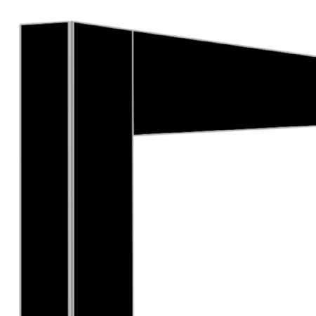 Dco vitrine 216 Lt. Noir mat