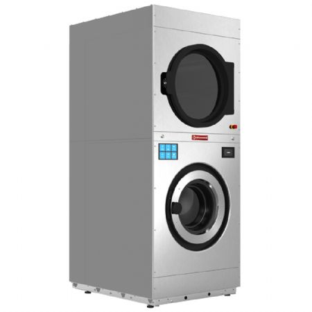 Lave-linge professionnel 18 kg séchoir rotatif 18 kg à écran tactile 880x1196x2159 mm - Diamond - DEEB/18-TS/N