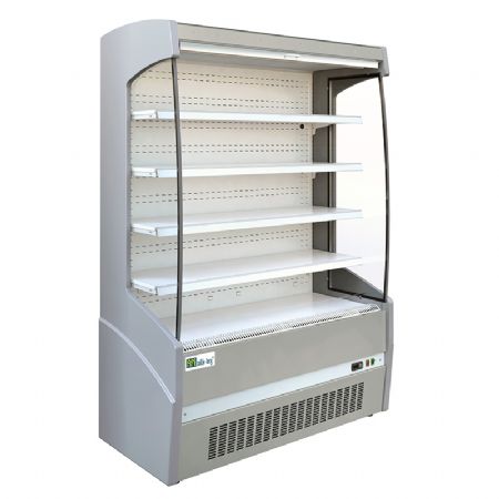 Vitrine murale rfrigre positive libre service +2 / +4C avec rideau de nuit - 705x685x1944 mm