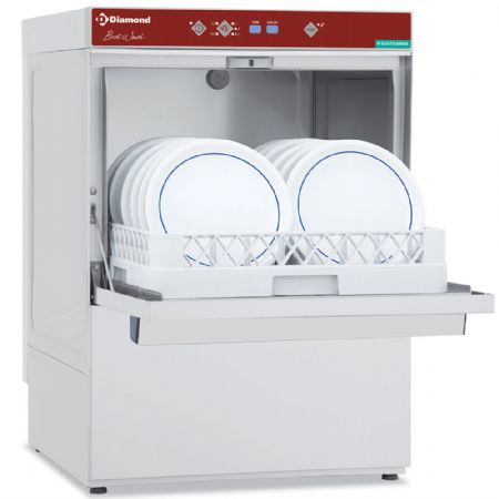 Lave-vaisselle professionnel avec pompe de vidange - Diamond - DFE8/6