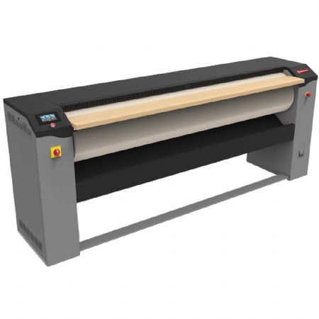 Repasseuse professionnelle avec aspiration rouleau 1600 mm diam�tre 330 mm puissance 7.5 kW