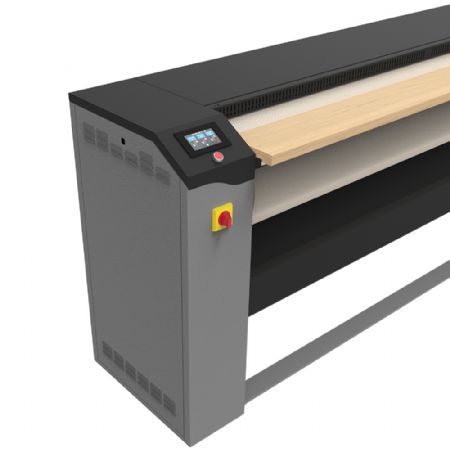 Repasseuse professionnelle avec aspiration rouleau 2000 mm diam�tre 330 mm puissance 14 kW