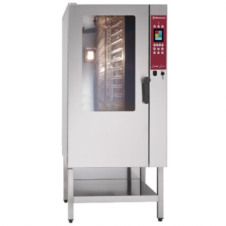 Four pâtissier électrique Touch Screen vapeur convection, 15 niveaux GN 1/1, auto-nettoyage - Diamond - DFV-1511/PTS