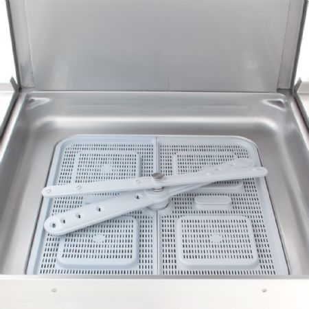 Lave-vaisselle � capot avec doseur de d�tergent liquide panier 500x500 mm