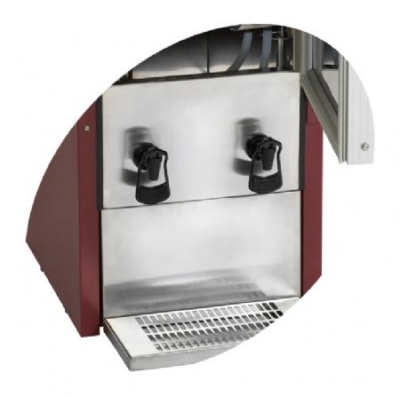 Distributeur de vin professionnel rouge avec 2 sorties - hauteur 1120 mm