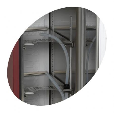 Distributeur de vin professionnel rouge avec 2 sorties - hauteur 1120 mm