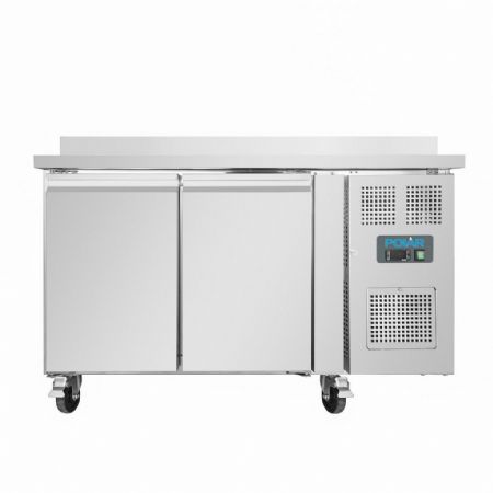 Table négative 282 L avec dosseret 2 portes pleines - Polar - DL916