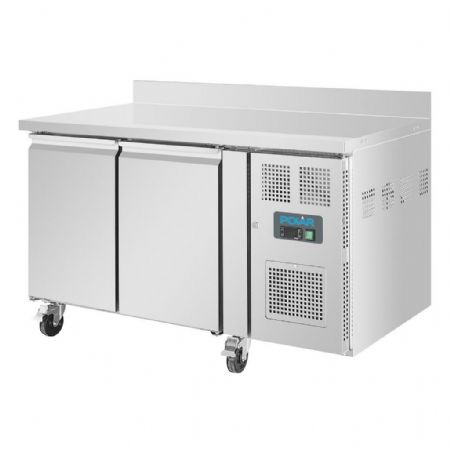 Table négative 282 L avec dosseret 2 portes pleines - Polar - DL916