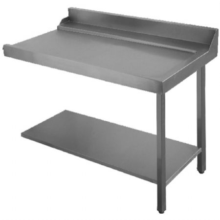 Table d'Entrée sortie droite configuration 90° pour paniers 600x500 mm 1200x770x850/1020 mm - Diamond - DLA-D12/DCR