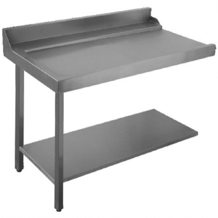 Table d'Entrée sortie gauche configuration 90° avec paniers 600x500 mm 1200x770x850/1020 mm - Diamond - DLA-S12/DCR