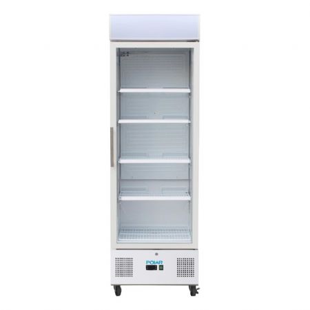 Vitrine rfrigre positive blanche 336 litres - 620x570x1982 mm