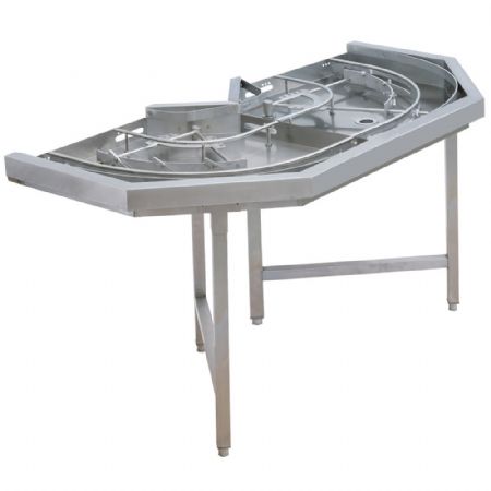 Coupe-légumes électrique professionnel élément courbe 180° sortie droite ou gauche 1400x800x875 mm - Diamond - DM18