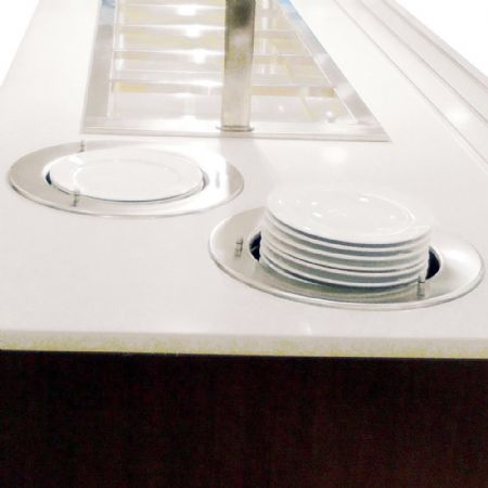 Élévateur chauffant professionnel pour 50-60 assiettes Ø 180-280 mm - Diamond - DPA/SAC28