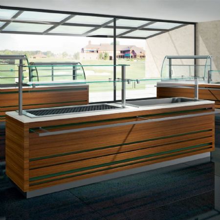 Vitrine fermée avec éclairage LED 1087x684x460 mm Monophasé - Diamond - DPA/SP12