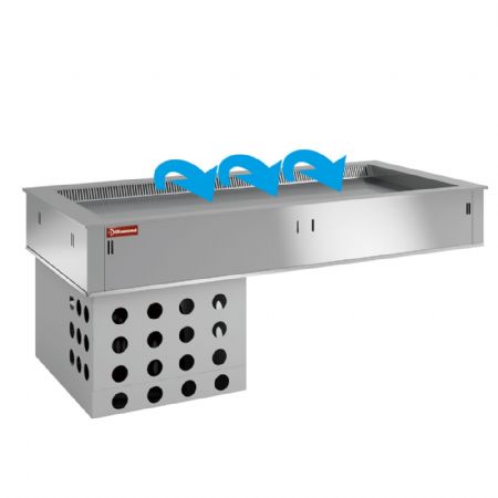 Élément top réfrigéré ventilé 3 bacs GN 1/1 monophasé - Diamond - DPA/TRV12-R2 Élément top réfrigéré ventilé 3 bacs GN 1/1 monophasé - Diamond - DPA/TRV12-R2