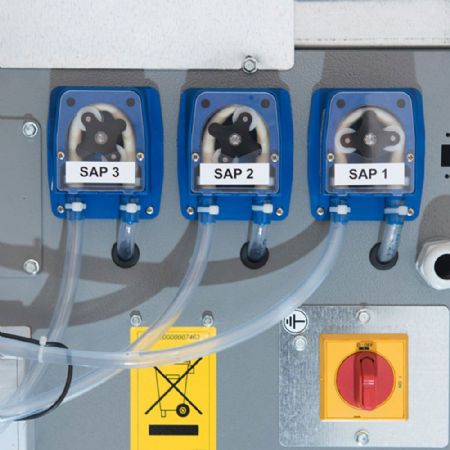 Doseur p�ristaltique 3 pompes pour d�tergent liquide