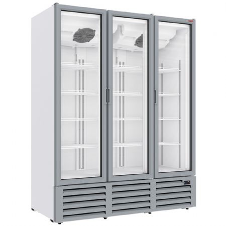 Vitrine ventile positive 1455 litres 3 portes battantes - BLANCHE