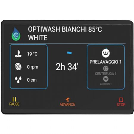 Lave-linge professionnel à sceller 14 kg commande tactile 880x954x1312 mm - Diamond - DRW14-TS/N