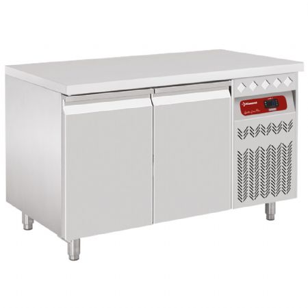 Table desserte réfrigérée ventilée positive 2 portes pleines GN 1/1 260 L - Diamond Promo - DT131/P9 Table desserte réfrigérée ventilée positive 2 portes pleines GN 1/1 260 L - Diamond Promo - DT131/P9