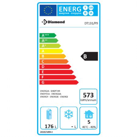 Table frigorifique 2 portes GN 1/1 260L - classe Energie B - 1330 x 700 x 866/960 mm