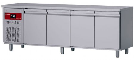Table frigorifique positive 4 portes 550 L avec groupe gauche - Diamond - DT224/P9H-G