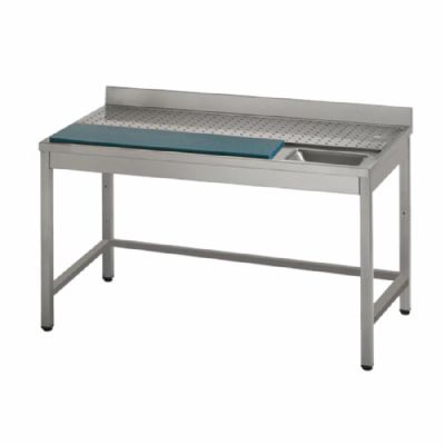 Table inox de préparation poisson avec 700 x 2000 x 860 mm Table inox de préparation poisson avec 700 x 2000 x 860 mm