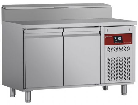 Table frigorifique professionnelle positive 2 portes GN 1/1 - 260L - Diamond Promo - DTS-4/P9H2