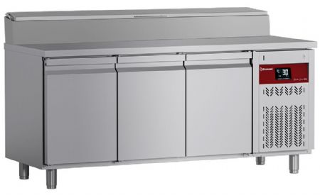 Table réfrigérée ventilée positive 3 portes GN 1/1 - 405 L - Diamond Promo - DTS-7/P9H2