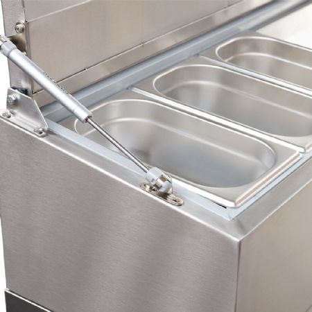 Table réfrigérée ventilée positive 3 portes GN 1/1 - 405 L - Diamond Promo - DTS-7/P9H2