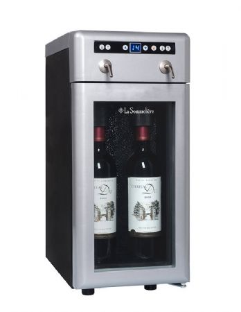 Cave  vins de mise  temprature 1 porte vitre - 2 bouteilles