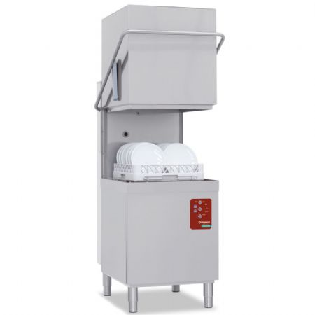 Lave-Vaisselle à Capot panier 500x500 mm Full Hygiene avec pompe de vidange - Diamond Promo - DXE8/6
