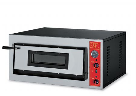 Four à pizza électrique professionnel monophasé ou triphasé 1 chambre 4 pizzas Ø 30 cm - GGF - E 4 Four à pizza électrique professionnel monophasé ou triphasé 1 chambre 4 pizzas Ø 30 cm - GGF - E 4