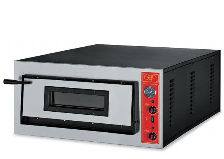 Four à pizza électrique professionnel monophasé ou triphasé 1 chambre 6 pizzas Ø 30 cm - GGF - E 6 Four à pizza électrique professionnel monophasé ou triphasé 1 chambre 6 pizzas Ø 30 cm - GGF - E 6