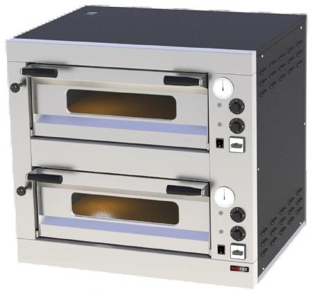 Fours à Pizzas Professionnels Électriques Four à pizza à deux étages - Redfox - E 8/50 Fours à Pizzas Professionnels Électriques Four à pizza à deux étages - Redfox - E 8/50