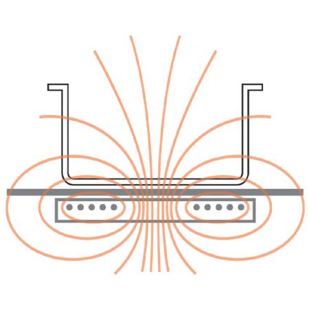 Fourneau profondeur 700 électrique 2 feux à induction 7 kW à poser - Diamond - E17/2ID4T-N